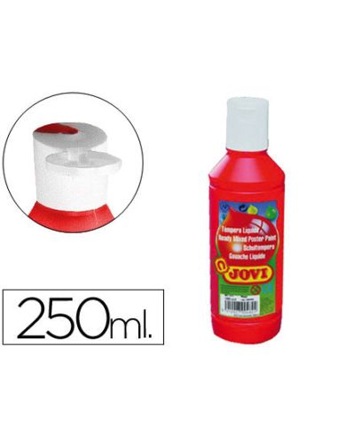 Tempera Liquida Jovi Escolar 250 Ml Bermellon