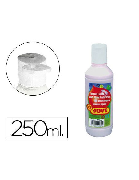 Tempera Liquida Jovi Escolar 250 Ml Blanco