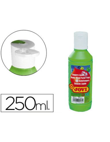 Tempera Liquida Jovi Escolar 250 Ml Verde Medio