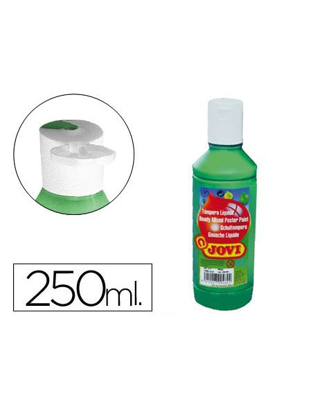 Tempera Liquida Jovi Escolar 250 Ml Verde Oscuro