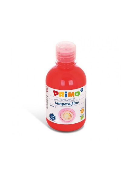 Tempera Liquida Primo Escolar 300 Ml Rojo Fluorescente