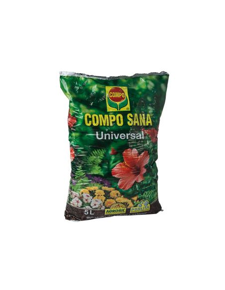 Sustrato Compo Universal Para Plantas De Interior Y Exterior Saco De 5 Litros