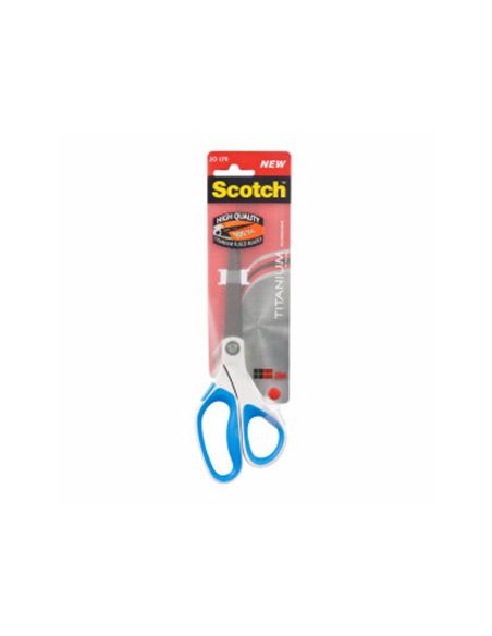 Tijera Oficina Scotch 20 Cm Titanio Fundido Mango Ergonomico Colores Surtidos