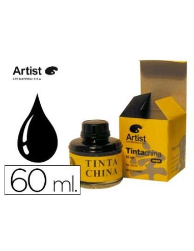 Tinta China Artist Negra Bote 60 Ml|Libreriasalesiana