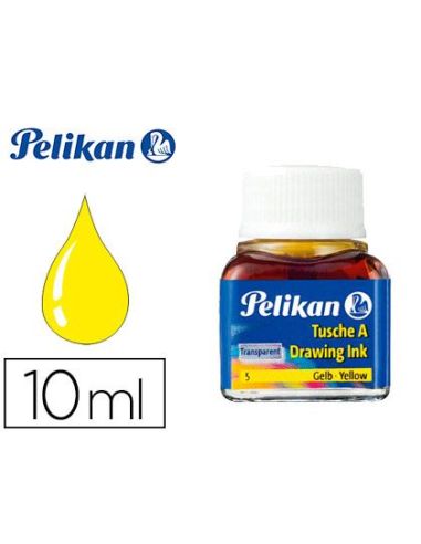 Tinta China Pelikan Amarillo Bote De 10 Ml|Libreriasalesiana
