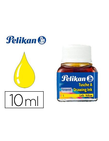 Tinta China Pelikan Amarillo Bote De 10 Ml|Libreriasalesiana