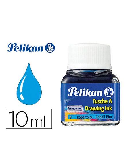 Tinta China Pelikan Azul Cobalto Bote De 10 Ml|Libreriasalesiana