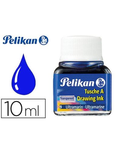 Tinta China Pelikan Azul Ultramar Bote De 10 Ml|Libreriasalesiana