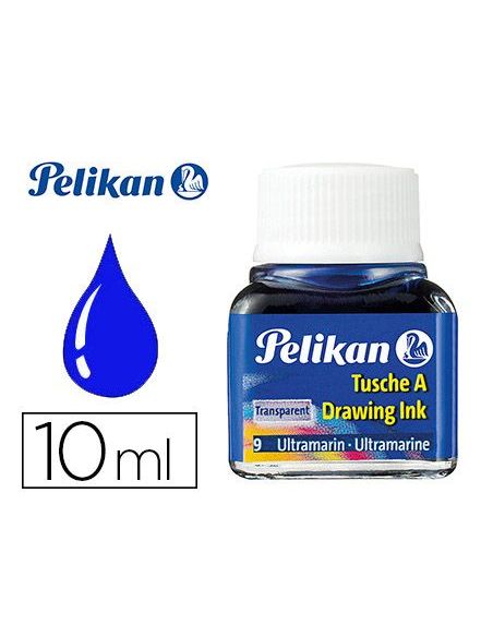 Tinta China Pelikan Azul Ultramar Bote De 10 Ml|Libreriasalesiana