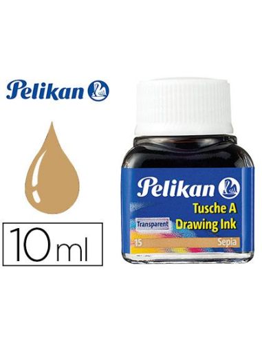 Tinta China Pelikan Sepia Bote De 10 Ml|Libreriasalesiana