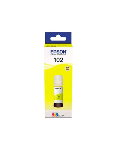 Tinta Epson Ecotank 102 Et-2700 / 2750 / 3700 / 3750 / 4750 Bote De 70 Ml Amarillo 6.000 Pag