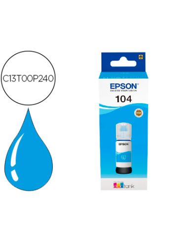 Ink-Jet Epson Ecotank 104 Et-2710 / 2711 / 2712 / 2720 / 2726 / 4700 Cian 7500 Paginas