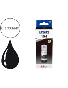 Tinta Epson Ecotank 104 Et-2710 / 2711 / 2712 / 2720 / 2726 / 4700 Negro 4500 Paginas