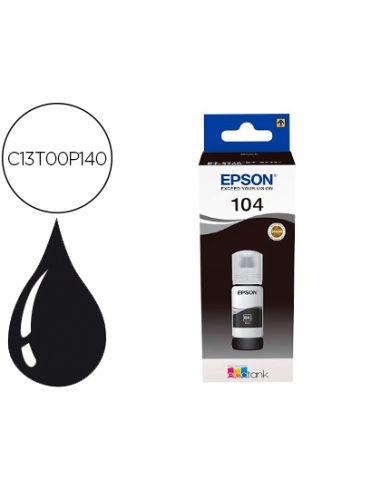 Tinta Epson Ecotank 104 Et-2710 / 2711 / 2712 / 2720 / 2726 / 4700 Negro 4500 Paginas