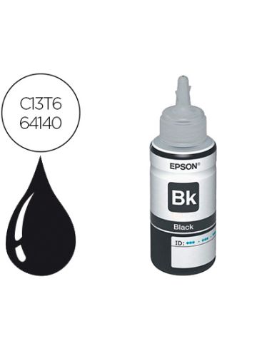 Tinta Epson T6641 Et2500/2550/ /14000/L475/565/575/4500 Negro Botella 70 Ml 4.000 Pag