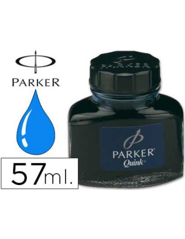 Tinta Estilografica Parker Azul Permanente Bote 57 Ml