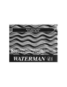 Tinta Estilografica Waterman Negra Caja De 8 Cartuchos Standard Largos 2