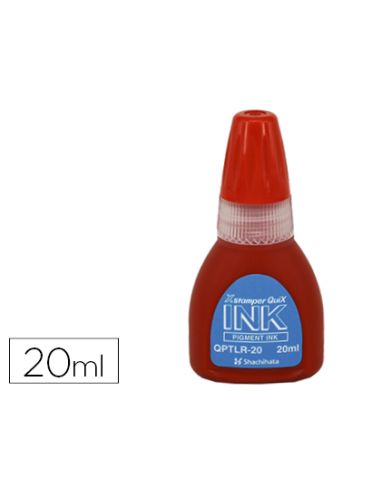 Tinta X'Stamper Quix Para Sellos Roja Bote De 20 Ml