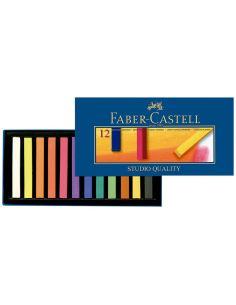 Tiza Pastel Faber Castell Estuche Carton De 12 Unidades Colores Surtidos 2
