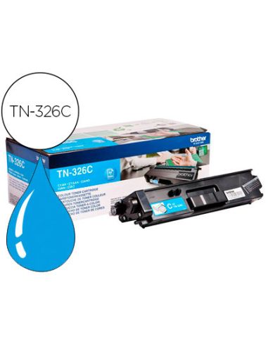 Toner Brother Tn-326C Hll8250Cdn / Hll8350Cdw Alta Capacidad Cian 3500 Pag