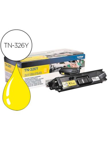 Toner Brother Tn-326Y Hll8250Cdn / Hll8350Cdw Alta Capacidad Amarillo 3500 Pag