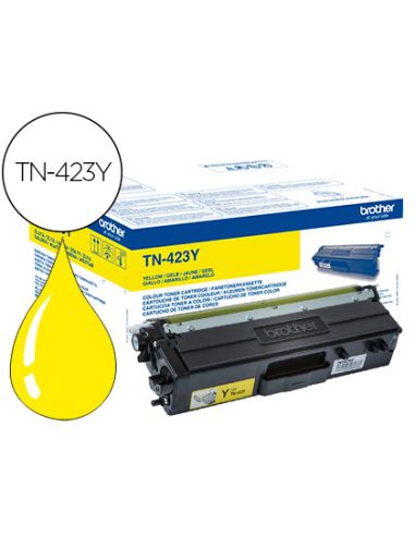 Toner Brother Tn-423 Para Dcp-L8410 Cdn/8410 Cdw / Hl-L8260 Cdw/Mfc-L8360 Cdw / 8690 Cdw/8900 Cdw Amarillo