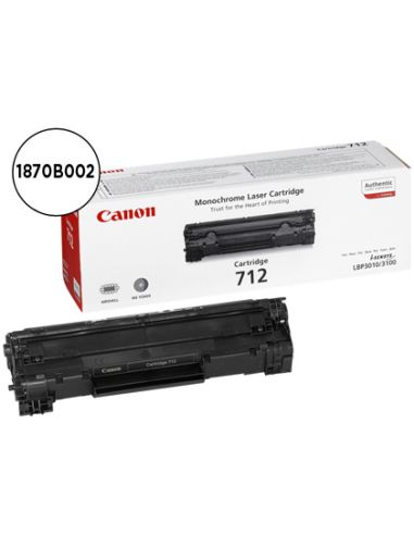 Toner Canon Crg712 Negro Laser Lbp3010/3100