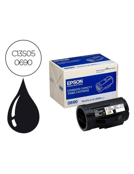Toner Epson 0690 Workforce Al-M300 / Al-Mx300 Negro 2.700 Pag