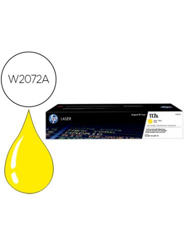 Toner Hp 117A Laser Color 150A / 150Nw / 178Nw / 178Nwg / 179Fnw Amarillo 700 Paginas