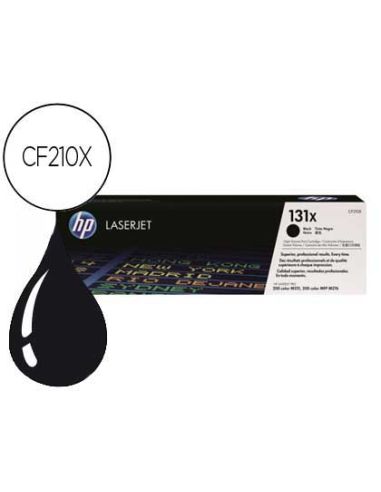 Toner Hp 131X Laserjet Pro 200/ M251 Cf210X Negro 2400 Pag