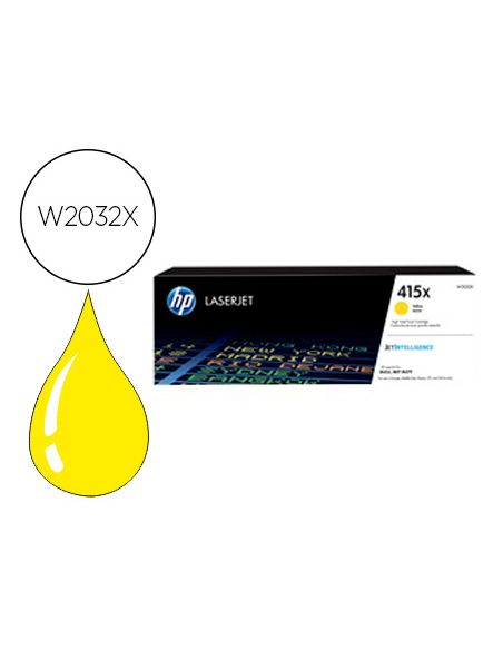Toner Hp 415X Laser Color M454 / Mfp M479 Amarillo 6000 Paginas