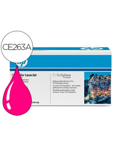 Toner Hp Color Laserjet Cp4025/Cp4525 -Ce263A- Magenta 11.000 Pags