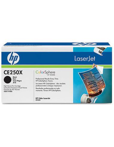 Toner Hp Laserjet Color Cp3525 Negro 10.500 Pag