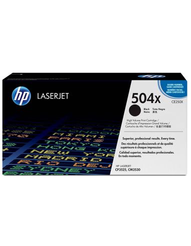Toner Hp Laserjet Color Cp3525 Negro 10.500 Pag