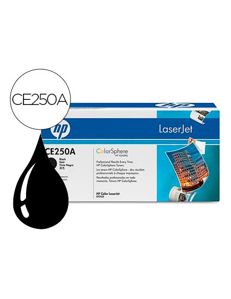 Toner Hp Laserjet Color Cp3525 Negro 5.000 Pag
