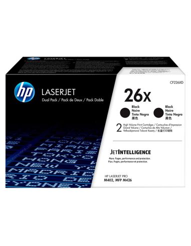 Toner Hp Laserjet Pro 26X M402 Mfp M426 Negro Pack De 2 Unidades 9000 Paginas
