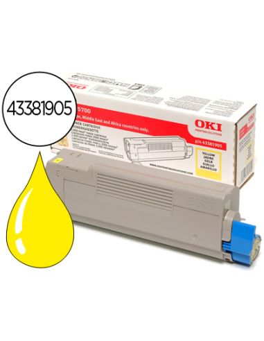 Toner Oki C5600/5700 Amarillo -2.000 Pag-