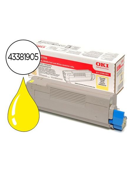 Toner Oki C5600/5700 Amarillo -2.000 Pag-