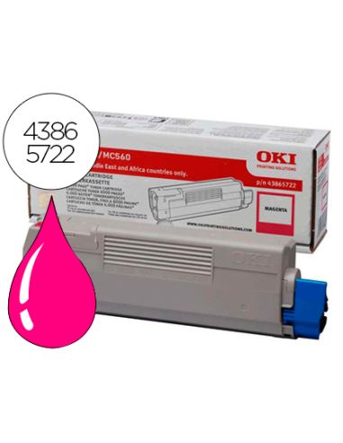 Toner Oki C5850/5950/Mc560 Magenta -6000Pag- Type C11