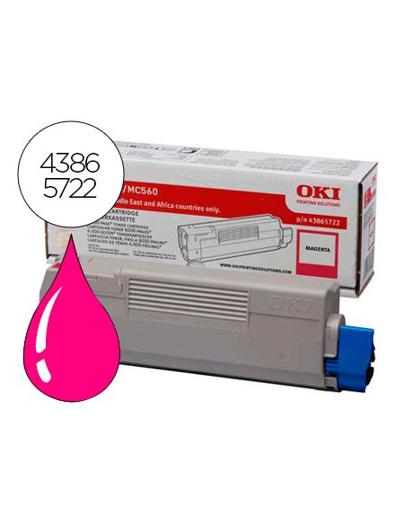 Toner Oki C5850/5950/Mc560 Magenta -6000Pag- Type C11