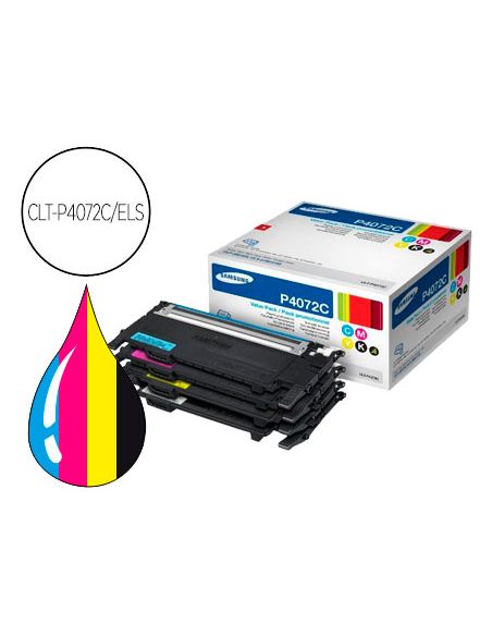 Toner Samsung Kit Cmyk Clp-320/325 Clx-3180/3185 Negro Magenta Cian Amarillo