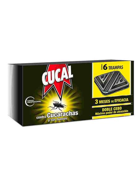 Trampa Cucal Contra Cucarachas Y Huevos Doble Cebo 3 Meses De Eficacia Pack De 6 Trampas