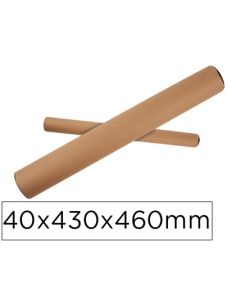 Tubo De Carton Apli Portadocumentos Tapa Plastico 40X430X460 Mm
