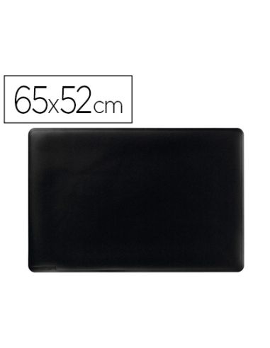 Vade Sobremesa Durable Negro Antideslizante Contorneado 65X52 Cm