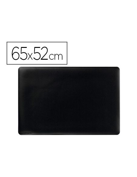 Vade Sobremesa Durable Negro Antideslizante Contorneado 65X52 Cm