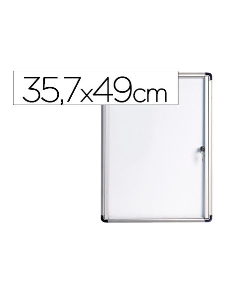 Vitrina De Anuncios Bi-Office Fondo Magnetico Extraplana De Interior 357X490 Mm