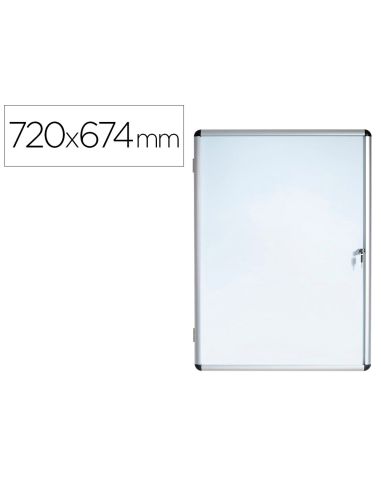 Vitrina De Anuncios Bi-Office Fondo Magnetico Extraplana De Interior 720X674 Mm