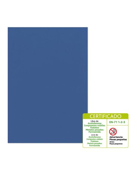 Goma Eva 60 X 40 Cm 2 Mm Modelo Liso Azul Oscuro