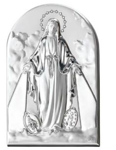 Cuadro Arco Plata 9X13 Cm Milagrosa 2528