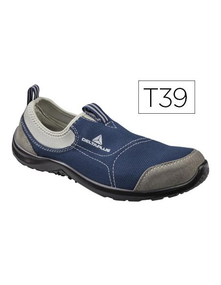Zapatos De Seguridad Deltaplus De Poliester Y Algodon Con Plantilla Y Puntera - Color Azul Marino Talla 39